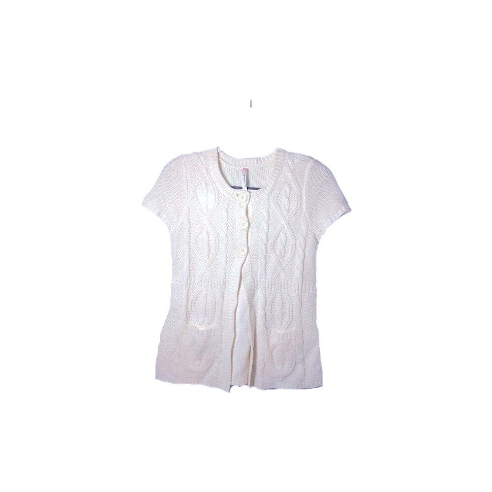 Y2K Open Knit Fairycore,Cardigan, Small,3 Button,cottagecore